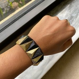 Black and Gold Bracelet